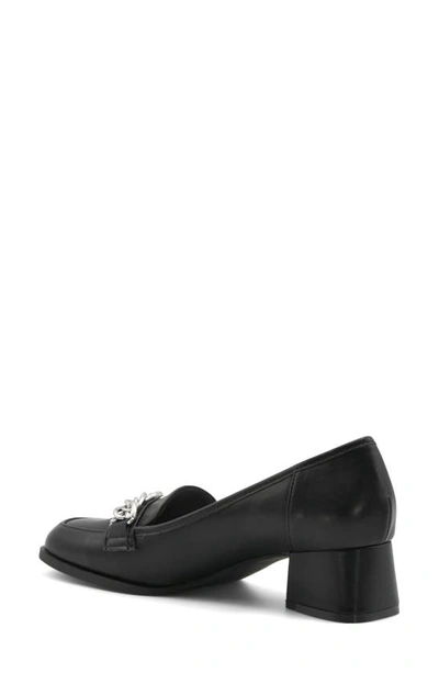 Shop Adrienne Vittadini Breeze Chain Loafer Pump In Black