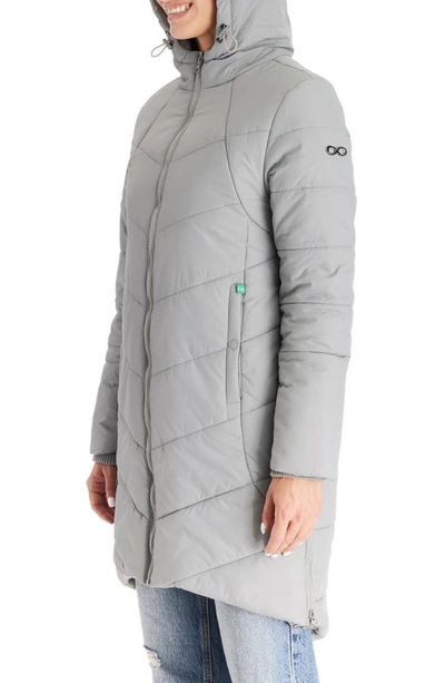 Shop Modern Eternity 3-in-1 Maternity Puffer Jacket In Graphite