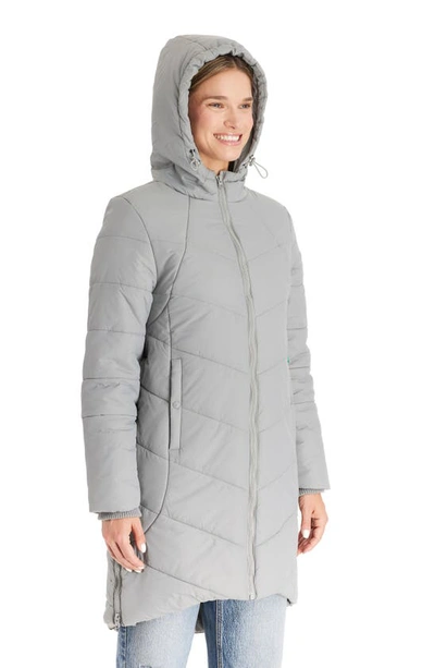 Shop Modern Eternity 3-in-1 Maternity Puffer Jacket In Graphite