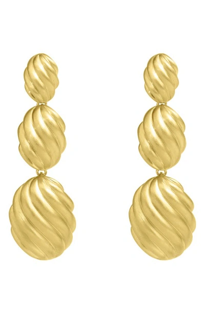 Shop Dean Davidson Forme Statement Drop Earrings In Gold