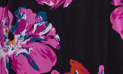 Shop Diane Von Furstenberg Kassia Floral Twist Long Sleeve Dress In Painted Blossom Gt Pink Me