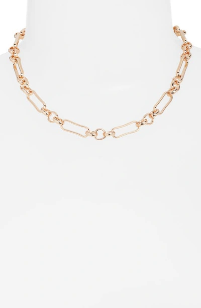 Shop Shymi Paper Clip & Circle Necklace In Gold