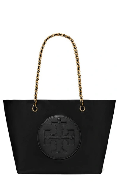 Tory Burch Ella Chain Tote Bag In Black