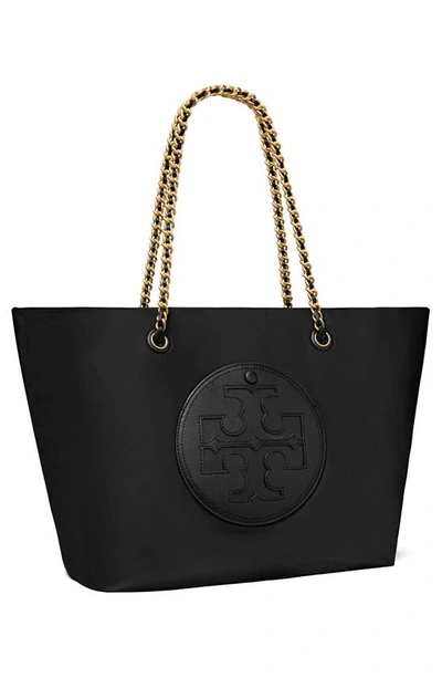 Tory Burch Ella Chain Tote Bag In Black