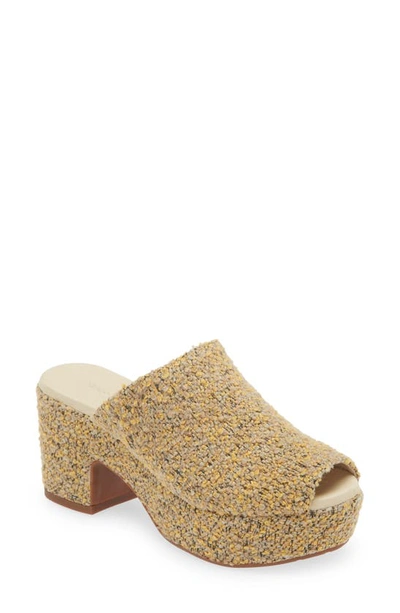 Shop Chocolat Blu Gwyn Platform Sandal In Tan Multi Tweed