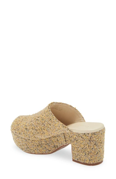 Chocolat Blu Gwyn Platform Sandal In Tan Multi Tweed