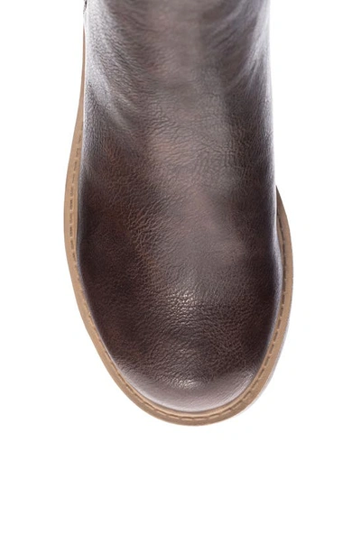 Shop Dirty Laundry Rabbit Smooth Platform Chelsea Boot In Brown