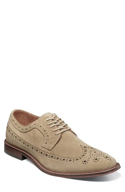 Shop Stacy Adams Marligan Wingtip Derby In Sand