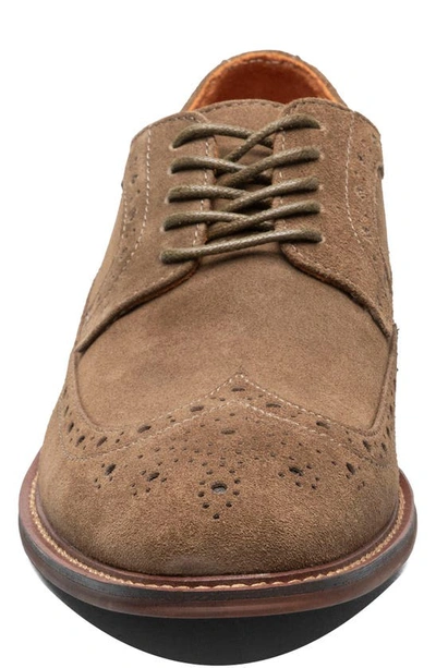 Stacy Adams Marligan Wingtip Derby In Mocha