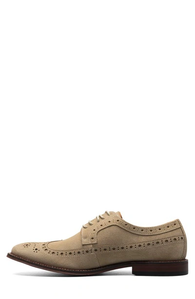 Shop Stacy Adams Marligan Wingtip Derby In Sand