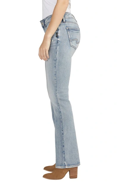 Shop Silver Jeans Co. Britt Curvy Fit Low Rise Slim Bootcut Jeans In Indigo
