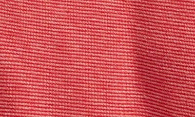 Vineyard Vines Kids' Saltwater Stripe Quarter Zip Sweatshirt In Sailors Red