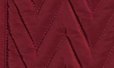 Gallery Hooded Quilt Jacket In Merlot
