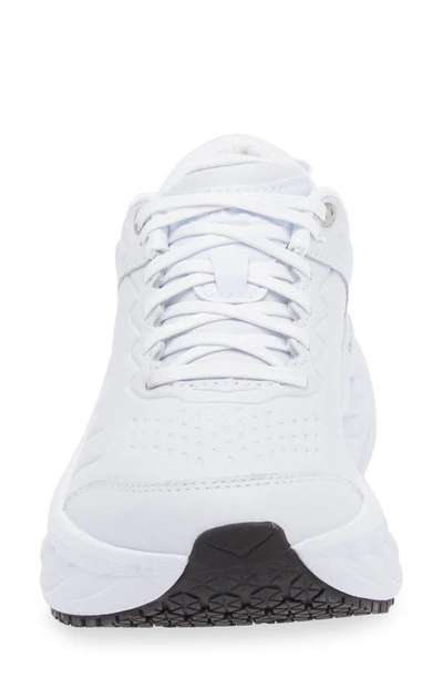 Shop Hoka Bondi Sr Water Resistant Running Shoe In White