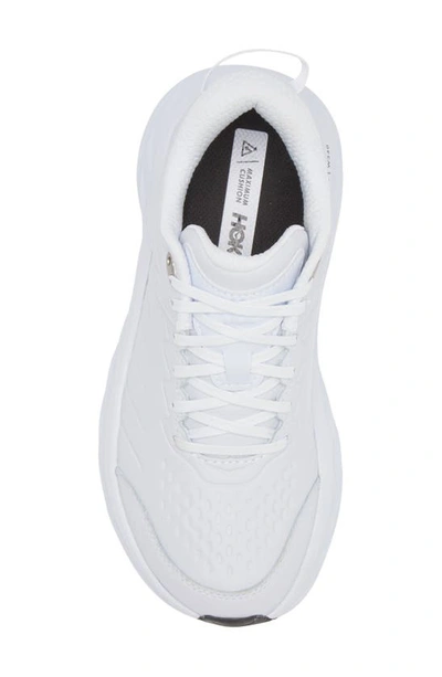 Hoka W Bondi Sr Woman Sneakers White Size 5.5 Leather In White
