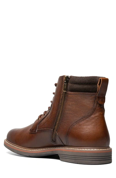 Florsheim Norwalk Plain Toe Lace-up Boot In Cognac