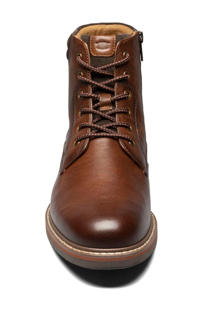 Florsheim Norwalk Plain Toe Lace-up Boot In Cognac