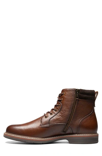 Florsheim Norwalk Plain Toe Lace-up Boot In Cognac