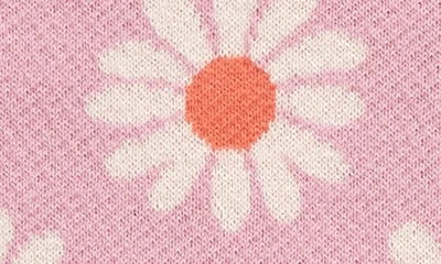 Tucker + Tate Jacquard Sweater & Pants Set In Purple Pastel Laurel Daisy