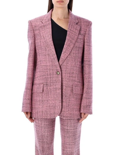 Shop Stella Mccartney Slim Boyfriend Jacket In Pink