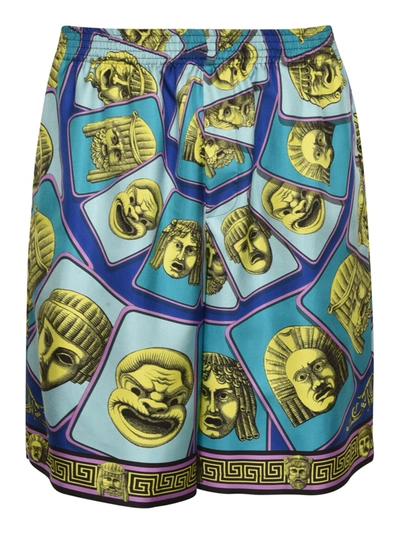 Shop Versace Printed Shorts In Default Title