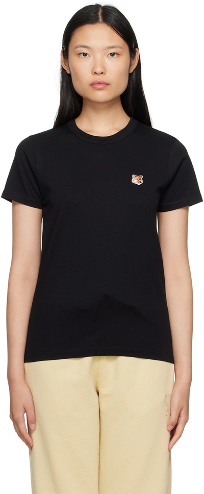 Shop Maison Kitsuné Black Fox Head T-shirt