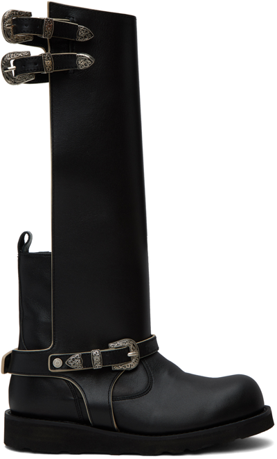 Shop Andersson Bell Black Heather Cutout Leather Boots