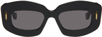 Shop Loewe Black Screen Sunglasses In 01a Shiny Black