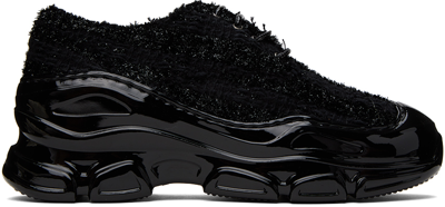 Shop Simone Rocha Black Lace-up Oxfords In Black/black/jet