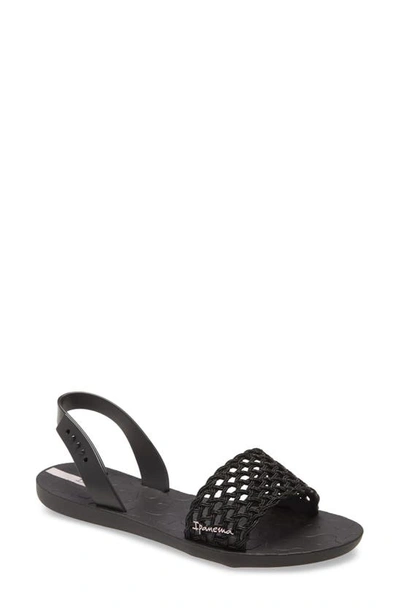 Shop Ipanema Breezy Waterproof Sandal In Black/ Black