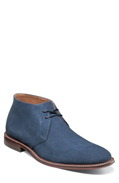 Shop Stacy Adams Martfield Chukka In Navy Suede