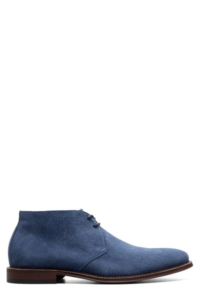 Shop Stacy Adams Martfield Chukka In Navy Suede