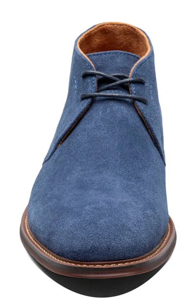 Shop Stacy Adams Martfield Chukka In Navy Suede