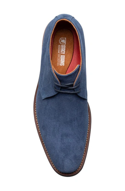 Shop Stacy Adams Martfield Chukka In Navy Suede