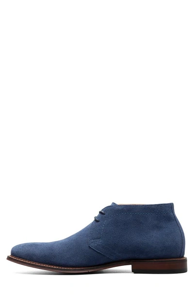 Shop Stacy Adams Martfield Chukka In Navy Suede