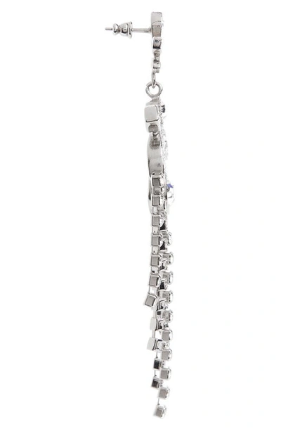 Shop Rabanne Crystal Chandelier Earrings In Silver