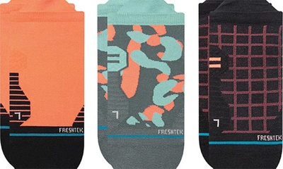 Shop Stance Absolute Assorted 3-pack No-show Socks In Turquoise