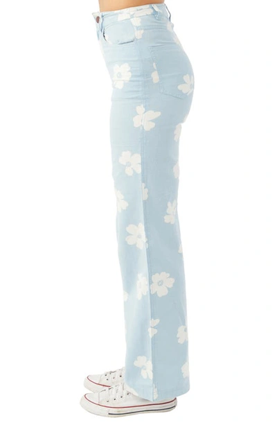 Shop O'neill Kelcey Floral High Waist Stretch Cotton Chambray Pants