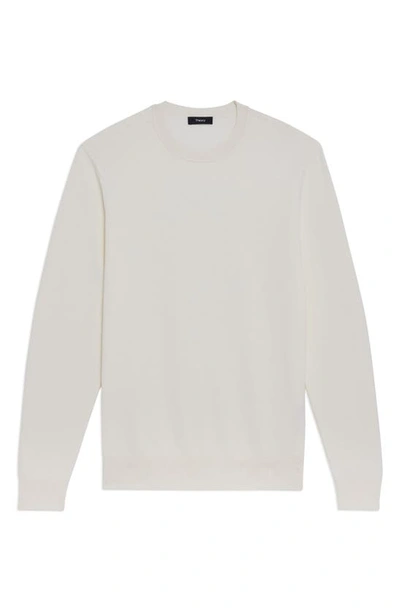 Shop Theory Datter Crewneck Sweater In Ivory