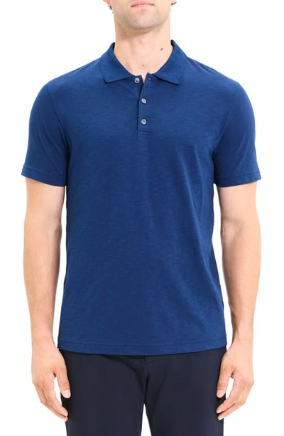 Shop Theory Bron D. Cosmos Polo In Blueberry
