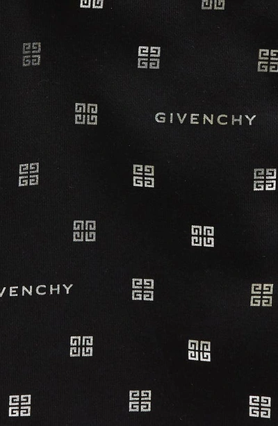 Shop Givenchy Kids' Logo Fleece Hoodie In Black