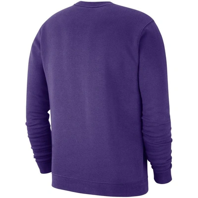 Shop Nike Purple Lsu Tigers Club Fleece Sweatshirt