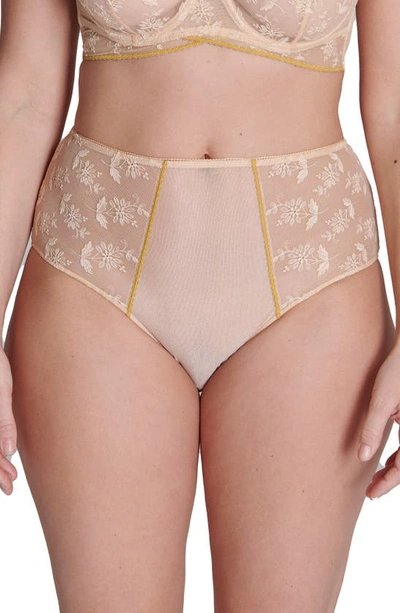 Simone Perele Lace Boxer Briefs In Ginger