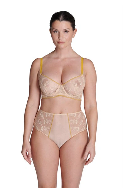 Simone Perele Lace Boxer Briefs In Ginger