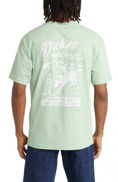 Shop Dickies Dighton Cotton Graphic T-shirt In Quiet Green