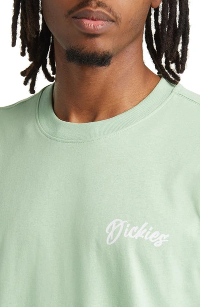 Shop Dickies Dighton Cotton Graphic T-shirt In Quiet Green