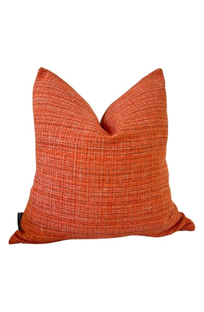 Shop Modish Decor Pillows Tweed Pillow Cover In Orange Tones