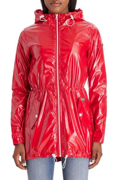 Shop Modern Eternity Waterproof Convertible 3-in-1 Maternity Raincoat In Red