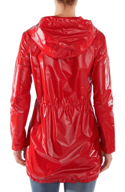 Shop Modern Eternity Waterproof Convertible 3-in-1 Maternity Raincoat In Red