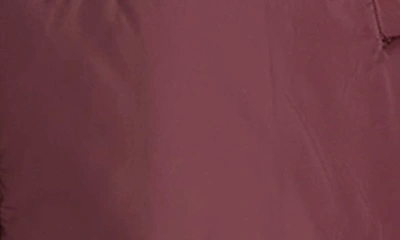Modern Eternity 3-in-1 Long Quilted Waterproof Maternity Puffer Coat In Burgundy